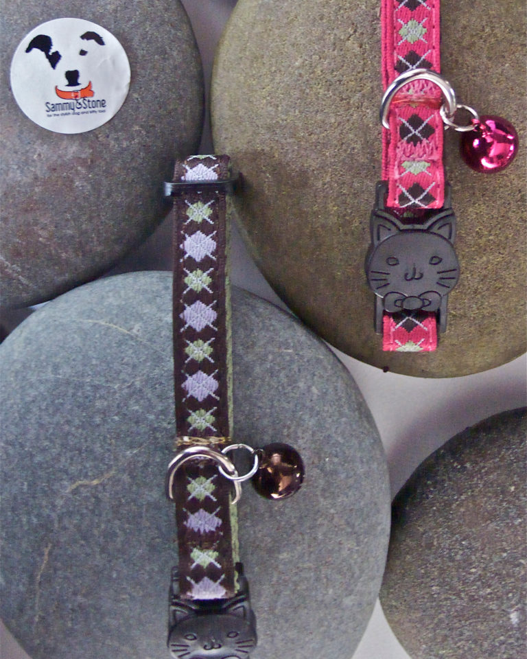 Argyle Cat Collar Sammy and Stone From beds to leashes and collars